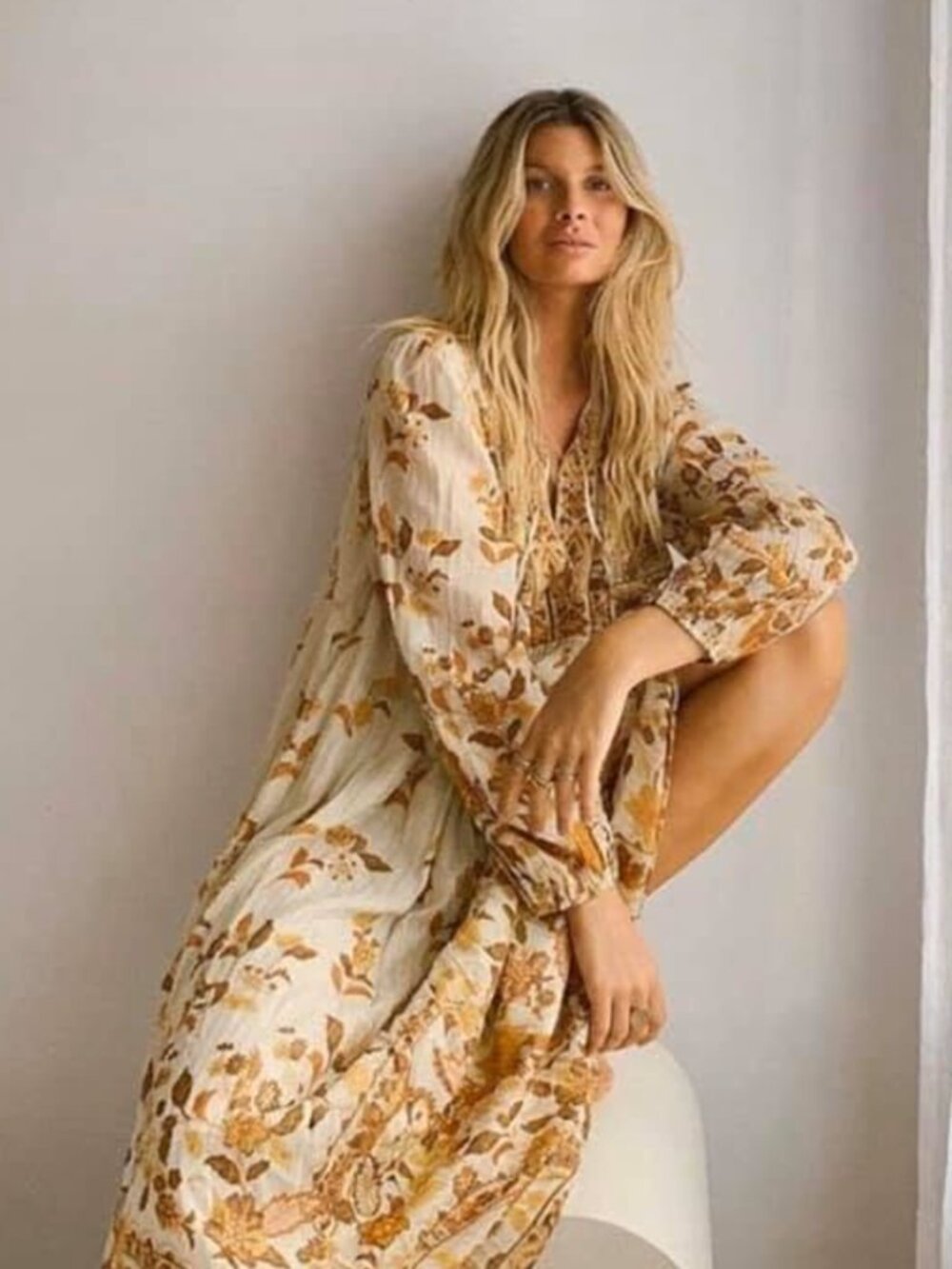 EUC Spell Hendrix Boho Midi Dress - M